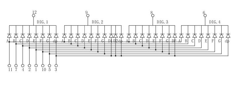 信恩四位數(shù)碼管電路圖