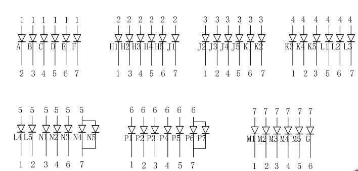 信恩led數(shù)碼管顯示屏XE4141AW電路圖