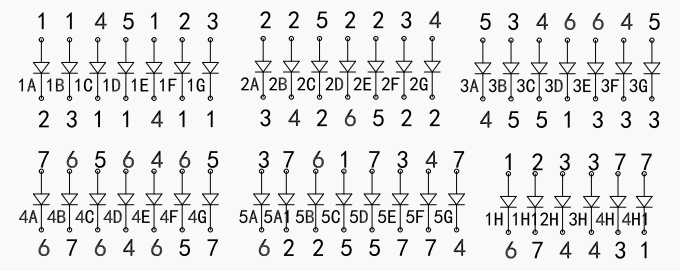 四位數(shù)碼管XE4018-7AS紅光電路圖