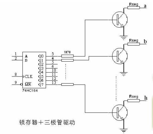 數(shù)碼管三極管驅(qū)動圖